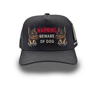 Field Grade Beware Of Chien Trucker Cap Sergé Maille Casquette de Baseball