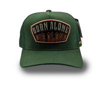 Field Grade Die Alone Trucker Cap Twill Mesh Basecap Kappe Logo Broderie Spruch
