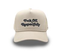 Field Grade Respectfully Trucker Cap Sergé Maille Casquette Baseball Dicton Logo