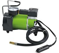 FIELDMANN FDAK 12011 Compresseur d'air 12 V, manomètre, diamètre du cylindre 30 mm, câble d'alimentation 3 m, tuyau 1 m avec raccord à vis, fonctionnement continu jusqu'à 15 min.