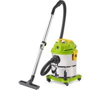 FIELDMANN FDU 2120-E Aspirateur universel eau et poussière, puissance 1200 W, réservoir en acier inoxydable 20 l, tuyau en plastique 1,5 m