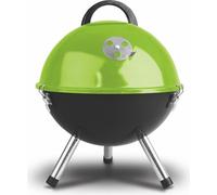 FIELDMANN FZG 1000G Gril de table pour charbon de bois, taille du gril 35,5 cm, taille du foyer 34 cm, surface du gril 22 cm, grille chromée, couvercle