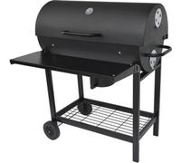 FIELDMANN FZG 1007 Gril à charbon de bois, grille chromée, couvercle, thermomètre, dimensions du gril 76 x 42 cm