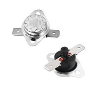 Fielect KSD301 Lot de 2 interrupteurs de contrôle de température à disque encliquetable 135 °C normalement fermé