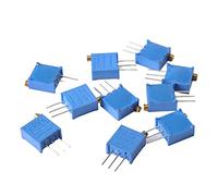 Fielect Lot de 10 potentiomètres 5 K Ohm à résistance variable haute précision Potentiomètre 3296 W 3296 W-1-502