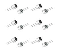 Fielect Lot de 20 microphones à condensateur cylindrique 6050P-50DB 6 mm x 5 mm avec broches pour PCB