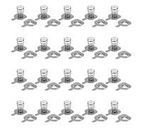 Fielect Lot de 20 paires de plaques de ressort de batterie 18650 positives négatives pour batterie 18650 16,5 mm x 16 mm