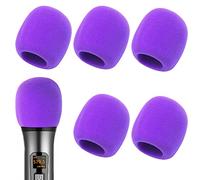 Fielect Lot de 5 coques épaisses en mousse pour microphone et pare-brise Violet