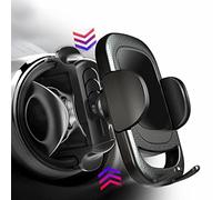 FIEMACH Support Téléphone de Voiture Ronde, Porte Telephone Ronde Voiture à Grille d'aération Facile Installer Stable Rotation 360°