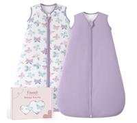 FIEMOL Gigoteuse Bébé 1.5 Tog 12-18 Mois Hiver | Gigoteuse bébé en coton, chaude, fermeture éclair double sens, motif dinosaure vert