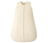 FIEMOL Gigoteuse bébé 2.5 Tog 18-24 Mois, Garçon Fille Sac de Couchage d'hiver en Coton, Hiver Turbulette pour Nourrisson et tout-petit, Couverture Chaude à Fermeture éclair Beige