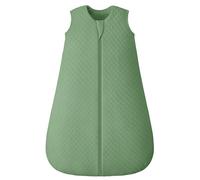 FIEMOL Gigoteuse bébé 2.5 Tog 6-12 Mois, Garçon Fille Sac de Couchage d'hiver en Coton, Hiver Turbulette pour Nourrisson et tout-petit, Couverture Chaude à Fermeture éclair Vert