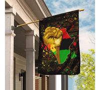 Fier Africain Drapeau De Jardin Double Face Jardin Signe Ésistantes À La Décoloration Drapeaux De Vacances Décoration Pour Patio Porche Maison M