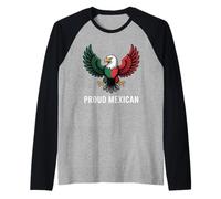 Fier Aigle Mexicain - Couleurs du Mexique Manche Raglan