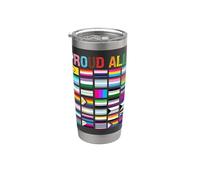 Fier allié du mois de la fierté LGBT LGBTQI Gobelet isotherme en acier inoxydable double paroi