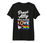 Fier allié du Mois de la fierté LGBTQI T-Shirt Haut de Gamme