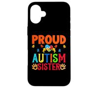 Fier Autism Sisters Sista Sis Femmes Autististiques Filles Frères et sœurs Coque pour iPhone 16 Plus