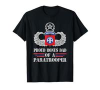 Fier Bonus Papa du vétéran de la 82e Division aéroportée T-Shirt