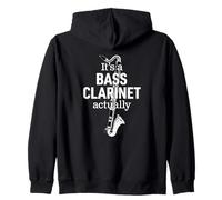 Fier Clarinettiste Humour Drôle ou Blague Clarinette Basse Sweat à Capuche
