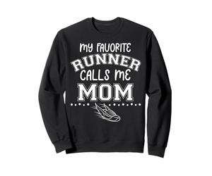 Fier de la fête des mères Ma Coureur préférée m'appelle Maman Sweatshirt