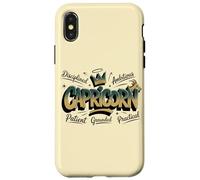 Fier de Mon Capricorne : Ambition et Élégance Coque pour iPhone X/XS