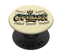 Fier de Mon Capricorne : Ambition et Élégance PopSockets PopGrip Adhésif