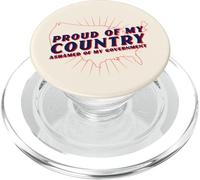 Fier de Mon Pays, honteux de Mon Gouvernement (Graphique américain) PopSockets PopGrip pour MagSafe