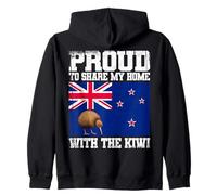 Fier de Partager ma Maison avec Le Kiwi néo-zélandais Kiwi Sweat à Capuche