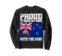 Fier de Partager ma Maison avec Le Kiwi néo-zélandais Kiwi Sweatshirt