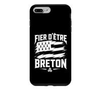 Fier D'Être Breton Homme Bretagne Gwenn Ha du et Triskell Coque pour iPhone 7 Plus/8 Plus