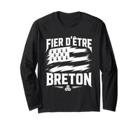 Fier D'Être Breton Homme Bretagne Gwenn Ha du et Triskell Manche Longue