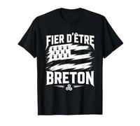 Fier D'Être Breton Homme Bretagne Gwenn Ha du et Triskell T-Shirt