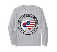 Fier d'être coréen, fierté américaine, j'aime les États-Unis, j'aime la Corée Manche Longue