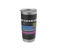 Fier d'être dans mon élément Professeur de chimie, nerd Gobelet isotherme en acier inoxydable double paroi