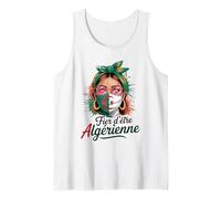 Fier d'être Femme Algérienne Fille Cadeau Drapeau Algérien Débardeur