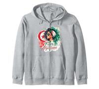 Fier d'être Femme Algérienne Fille Cadeau Drapeau Algérien Sweat à Capuche