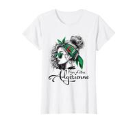 Fier d'être Femme Algérienne Fille Cadeau Drapeau Algérien T-Shirt