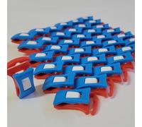 Fier d'être Français ? 40 Pinces à Chaussettes pour Lave-Linge et Sèche-Linge, aux Couleurs du Drapeau Français. Pinces Anti-Perte, Grand Design Exclusif et Protégé. avec 1 Sac de Rangement