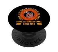 Fier d'être né l'année du serpent 1953 Un 72e anniversaire amusant PopSockets PopGrip Adhésif