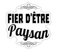 Fier D'être Paysan Patrimoine Agricole Autocollant Sticker