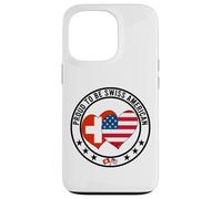 Fier d'être Suisse-Américain J'aime l'Amérique J'aime la Suisse Coque pour iPhone 13 Pro