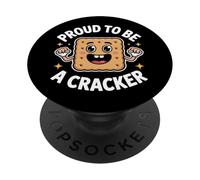Fier d'être Un Cracker Halloween Humour Snack Meme PopSockets PopGrip Adhésif