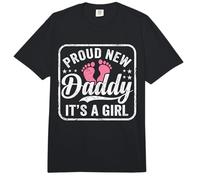 Fier d'être Un Nouveau Papa, C'est Une Fille, C'est la première Fois qu'il est Papa, C'est Un Futur Papa Comfort Colors Adult Heavyweight T-Shirt