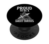 Fier d'être Un Sagittaire PopSockets PopGrip Adhésif