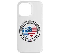 Fier d'être Une fierté gréco-américaine, J'aime la Grèce, J'aime Les États-Unis Coque pour iPhone 14 Pro Max