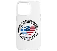 Fier d'être Une fierté gréco-américaine, J'aime la Grèce, J'aime Les États-Unis Coque pour iPhone 15 Pro Max