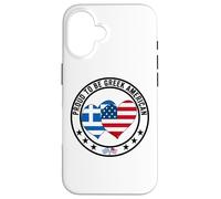 Fier d'être Une fierté gréco-américaine, J'aime la Grèce, J'aime Les États-Unis Coque pour iPhone 16