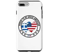 Fier d'être Une fierté gréco-américaine, J'aime la Grèce, J'aime Les États-Unis Coque pour iPhone 7 Plus/8 Plus