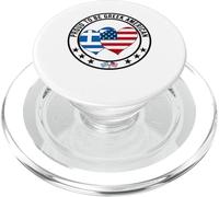 Fier d'être Une fierté gréco-américaine, J'aime la Grèce, J'aime Les États-Unis PopSockets PopGrip pour MagSafe