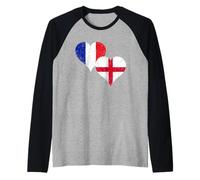 Fier Expatrié Anglais Français Un Drapeau France Angleterre Manche Raglan